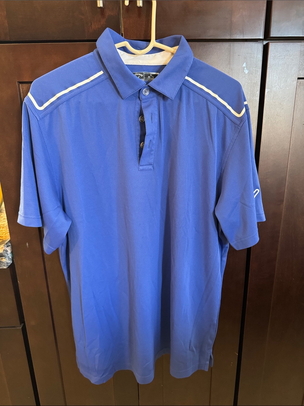 Callaway Royal Blue Polo with White Accent Piping